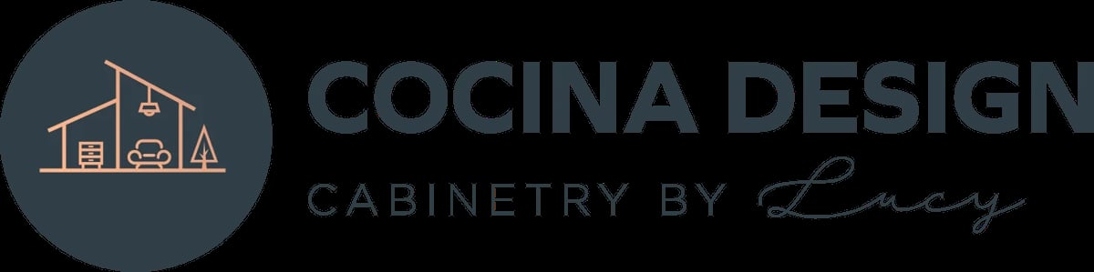 Cocina Design cabinetry logo with kitchen icon and text